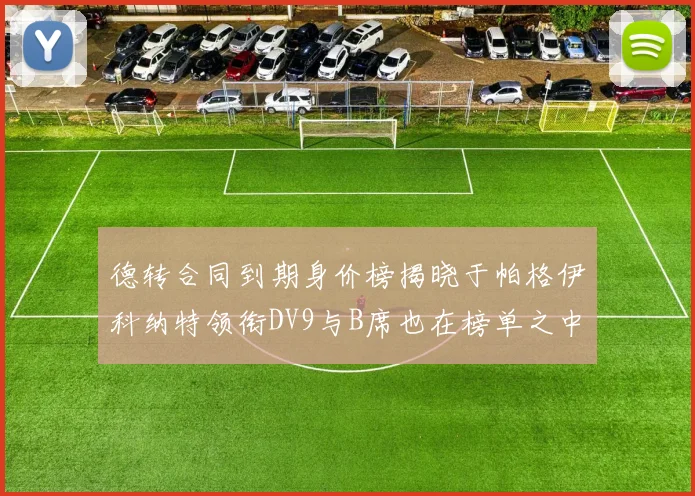 德转合同到期身价榜揭晓于帕格伊科纳特领衔DV9与B席也在榜单之中